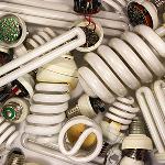 old and broken lightbulbs